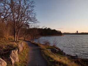 Brunnsviken. A lake in Stockholm, Sweden. Photo taken during the golden hour in the autumn of 2011.