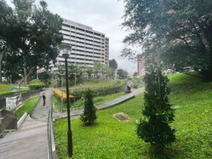 Park running alongside cannel near Skyline I @ Bukit Batok