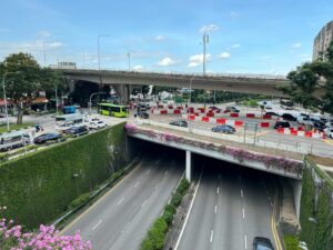 Upper Serangoon Viaduct seen from pedestrian bridge over Bartley Road