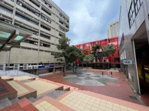 A small public square in Bukit Merah Central facing Jalan Bukit Merah