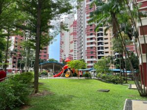 More playgrounds. It's a pretty dense neighbourhood, with really tall blocks, so I suppose it warrants having a larger set of playgrounds