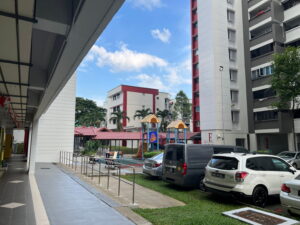 Playground between Blocks 303 and 305.