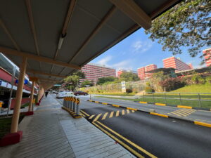 Heading into Toh Yi Garden estate, passing by the estate's multi-storey carpark.