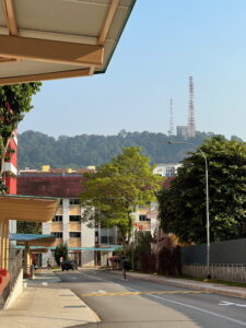 Toh Yi Garden estate looking towards VHF Station on Bukit Timah