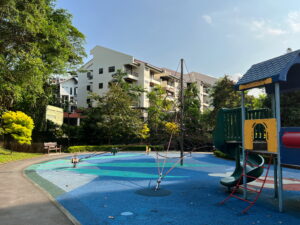 Toh Yi Court condominium seen from Cheng Soon Garden Playground. 