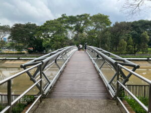 Bicycle-friendly bridge crossing Sungei Tampines onto Tampines Park Connector and Pasir Ris Town Park