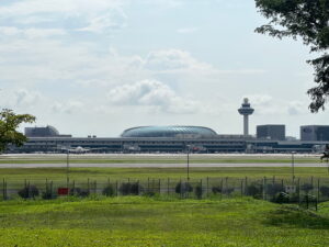 A close-up of the Jewel and control tower from the same spot. 